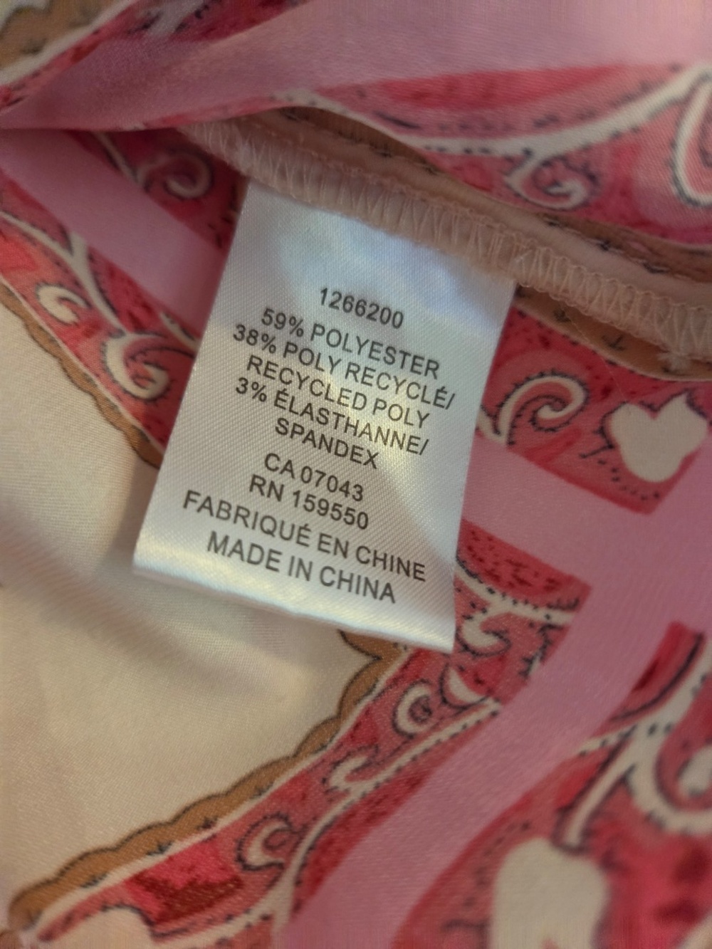 Rachel Zoe handkerchief button down shirt/blouse S pink floral/paisley luxury - Picture 7 of 10